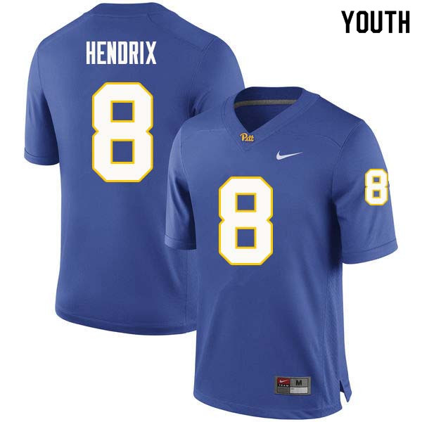 Youth #8 Dewayne Hendrix Pittsburgh Panthers College Football Jerseys Sale-Royal